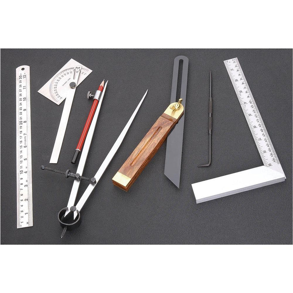 7 pc. Woodworking Metalworking Measuring and Marking Tool Kit