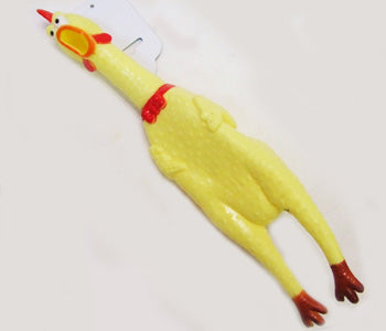 Rubber Dead Chicken Squeeze Toy