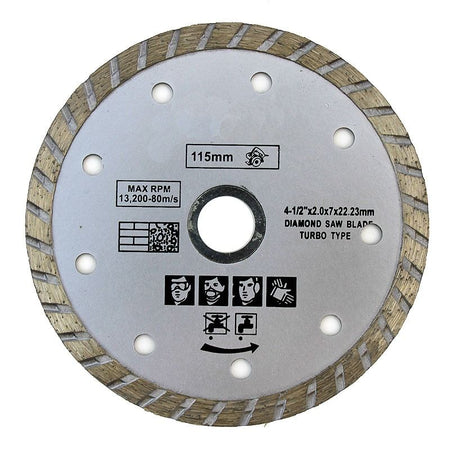 4 1/2" Diamond Blade for Grinder or Saw - tool