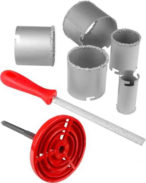 Carbide Grit Hole Saw Kit - tool