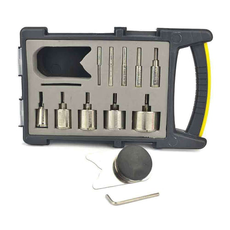 Large Diamond Hole Saw Drill Bit Guide Kit For Glass Tile Granite Rocks - tool