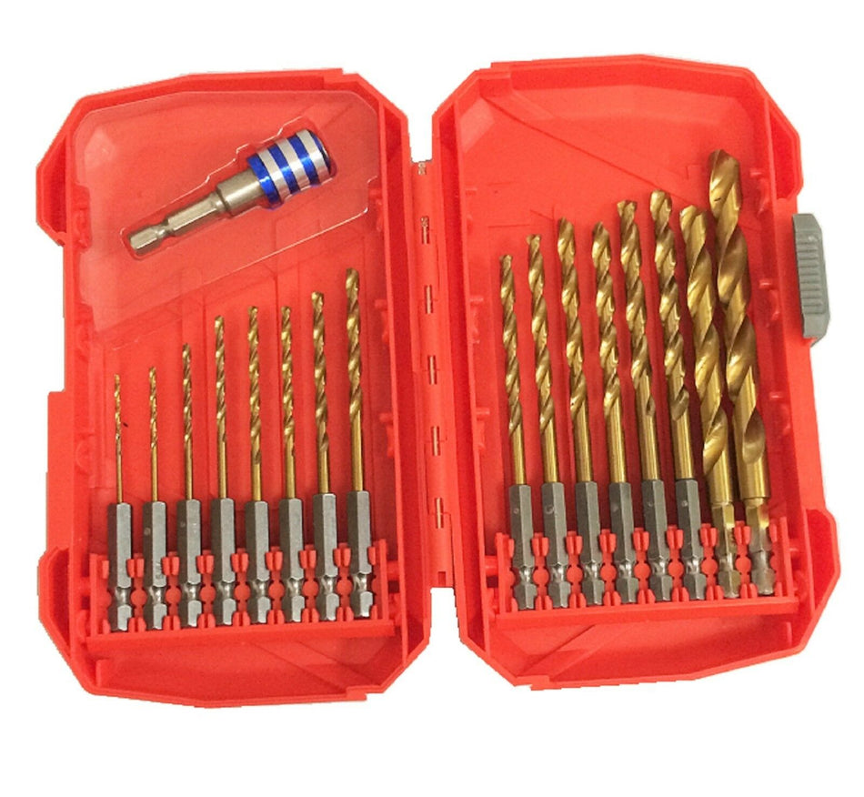 17PC Quick Change Snap On Off Drill Bit Set