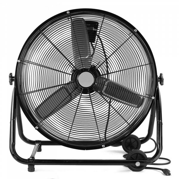 Large Rolling Floor Drum Fan On Wheels - tool