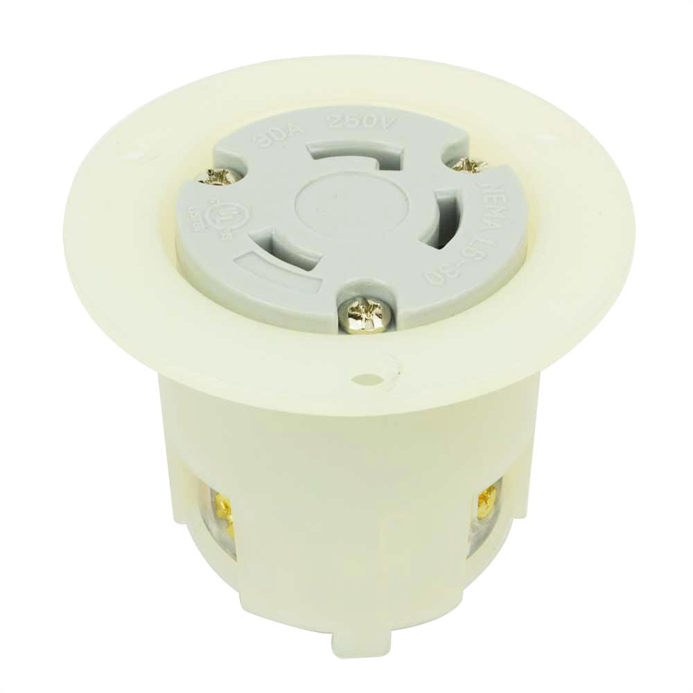 Female Twist Lock Flange Receptacle 3 Wire, 30 Amps, 250V, NEMA L6-30R - tool