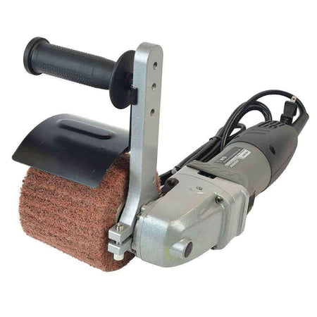 Electric Burnisher with Abrasive Wheel Sanding Roller Sander Stainless Steel Finisher Polisher - tool