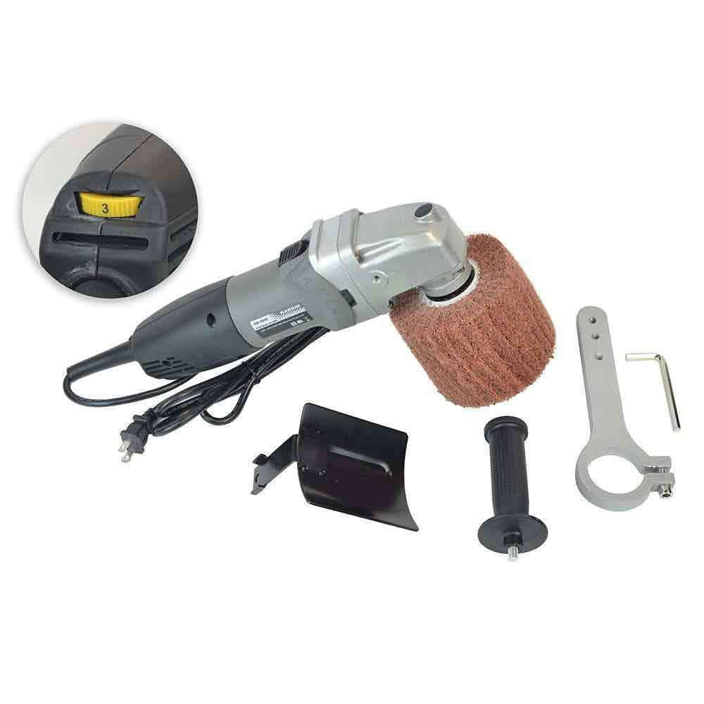 Electric Burnisher with Abrasive Wheel Sanding Roller Sander Stainless Steel Finisher Polisher - tool