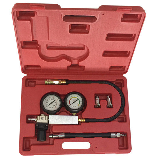 Auto Cylinder Leak Down Detector Tester Testing Tool Set Kit - tool