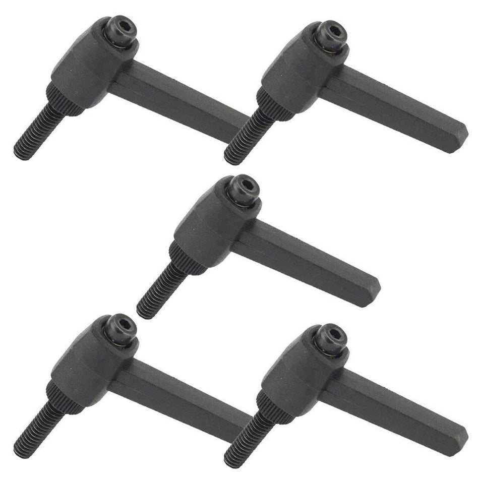 5 Pack 1/4" X 20 Thread Threaded Lever Handle - tool