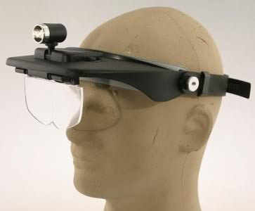 Jeweler's Lighted Head Band Mount Visor Magnifyer Loupe - tool