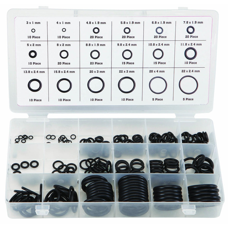 225 PC Metric Nitrile Oring Assortment Kit