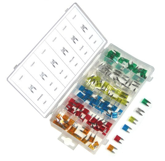 120 Assorted Mini Car Fuse Assortment - tool