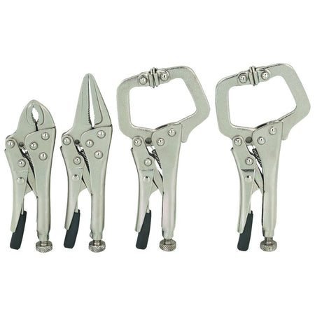 4 PC Mini Size Vise C Clamp Grip Locking Plier Tool Set - tool