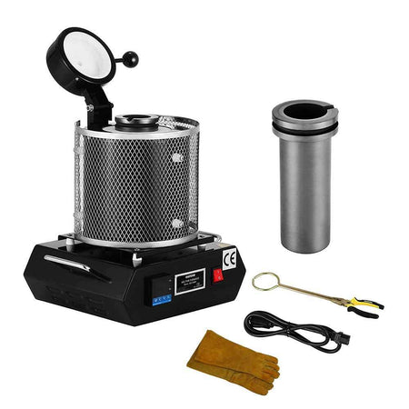 Electric Table Top Gold Silver Precious Metal Melter Furnace Melting Pot - tool