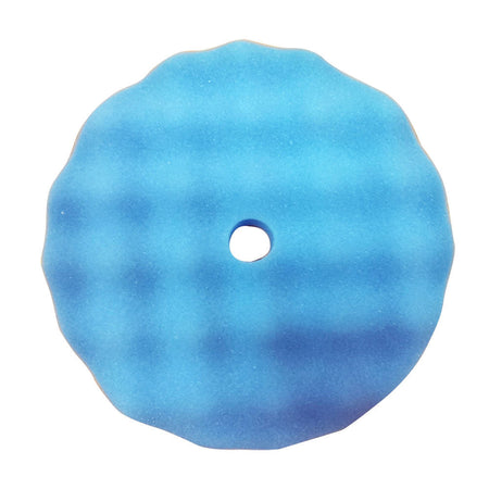 8" Blue Foam Polishing Pad for Hook and Loop Velcro Attachment - tool