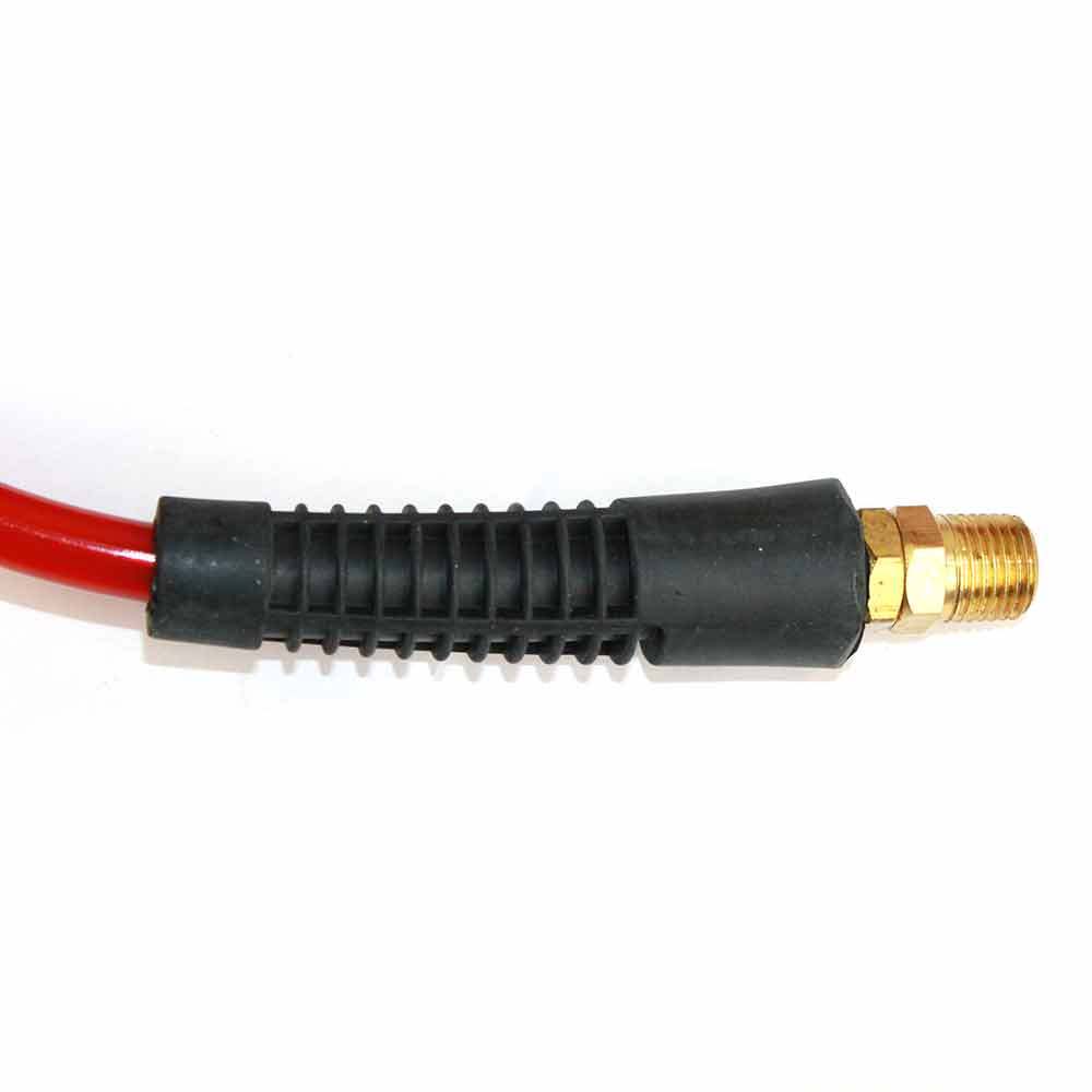 20 Foot Red Flexible Recoil Coil Air Hose - tool