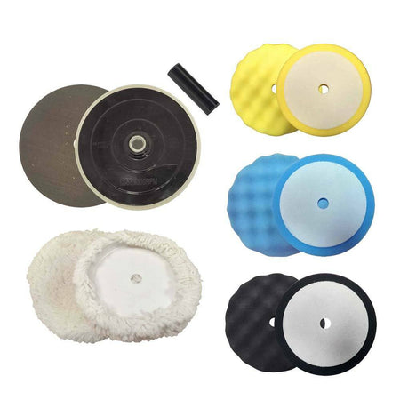 7" Deluxe Buffing Polishing Pad Kit - tool