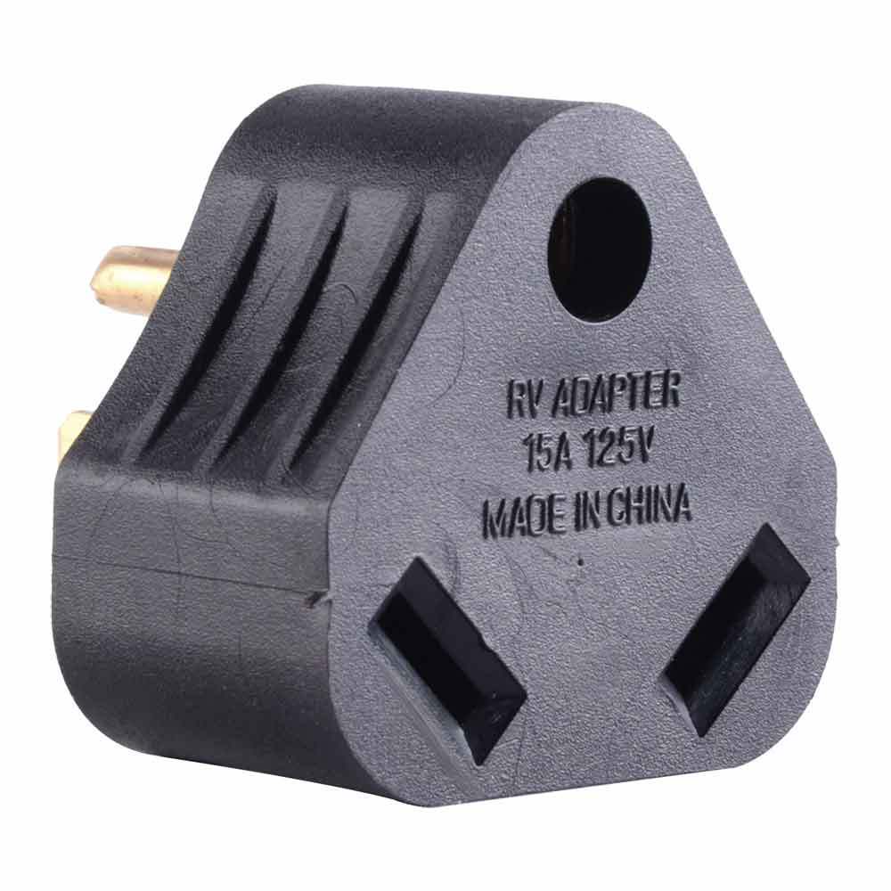 RV Cord Adapter Male to 30 Amp Female Connector Plug Camper Motorhome Triangle Adaptor - tool