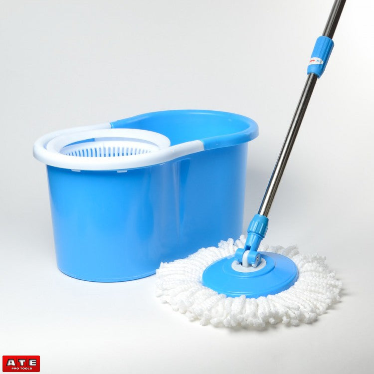 Spin Spinning Rotating Round Spinner Mop Magic Bucket Kit