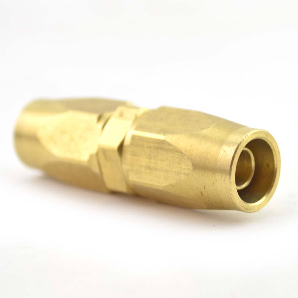 1/4" Brass Reusable In-Line Hose Repair Splicer for 1/4” PU Plastic Hose - tool