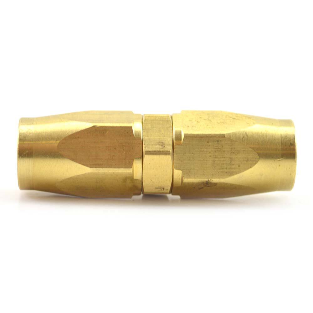 1/4" Brass Reusable In-Line Hose Repair Splicer for 1/4” PU Plastic Hose - tool