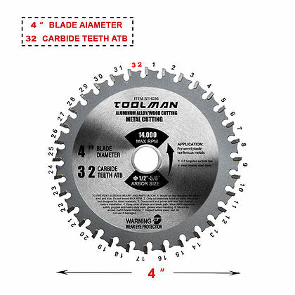 4 Inch Carbide Metal Cutting Saw Blade