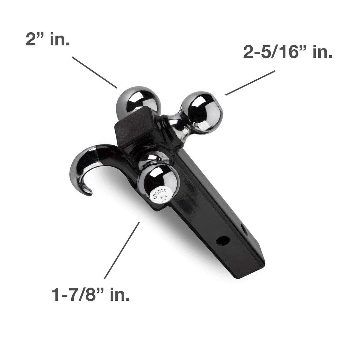 4 Way Tow Towing Ball Bar with Hook - tool