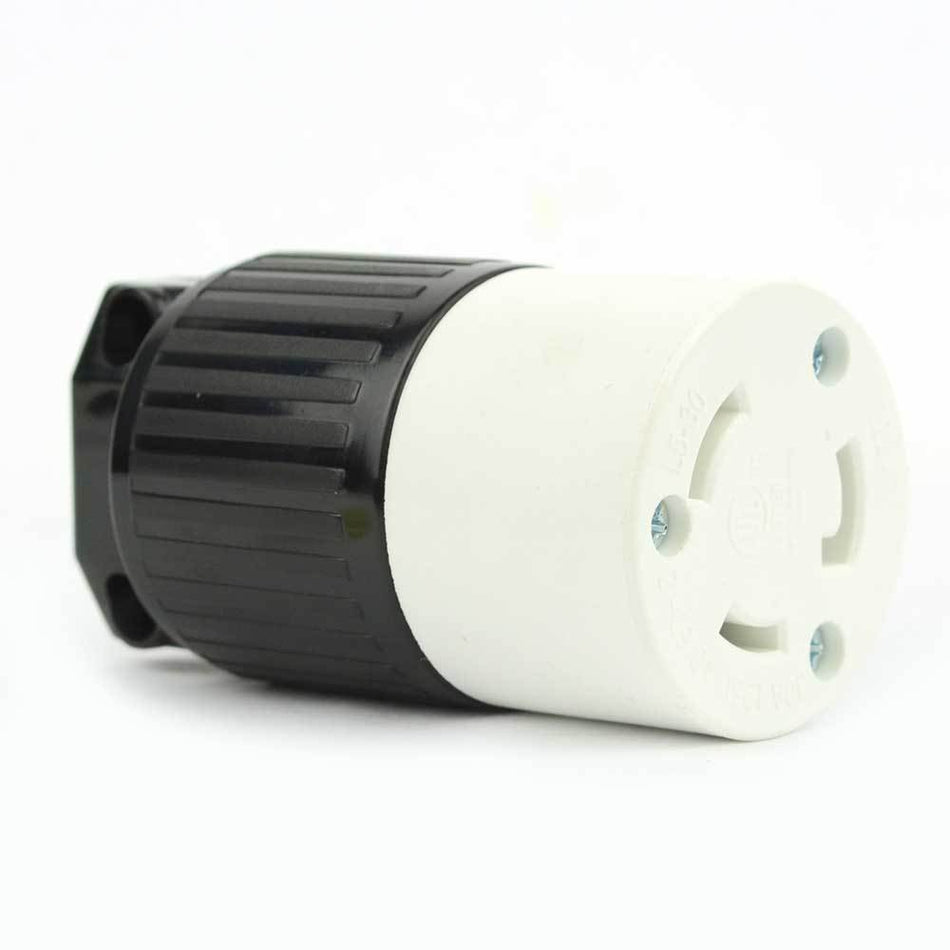 Female Twist Lock Electrical Receptacle Plug 3 Wire, 30 Amps, 125V, NEMA L5-30R - tool